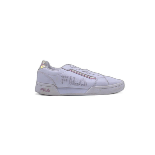 FILA AMANT LOW SILVER WHITE CLASSIC LOW TOP LACE UP SNEAKERS