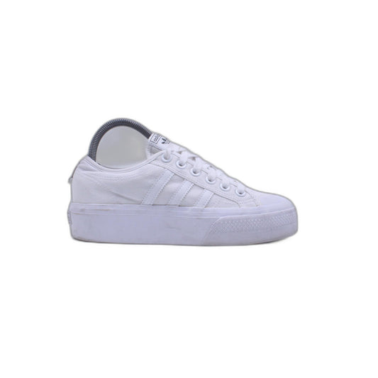 Adidas Nizza Platform Triple White Women's Casual Shoe
