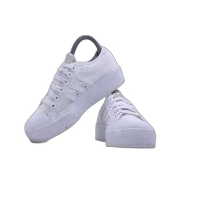 Adidas Nizza Platform Triple White Women's Casual Shoe