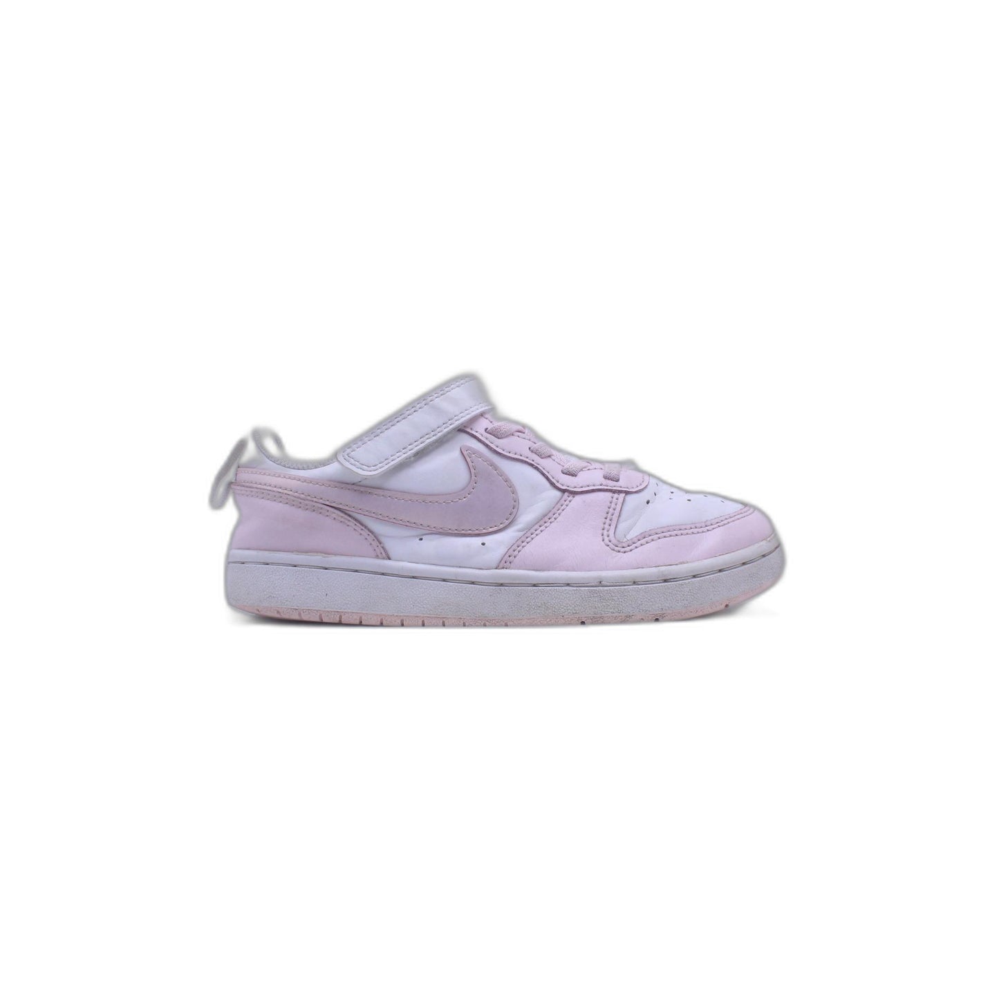 Nike Court Borough Toddler Girls White Pink Low Top Athletic Sneaker