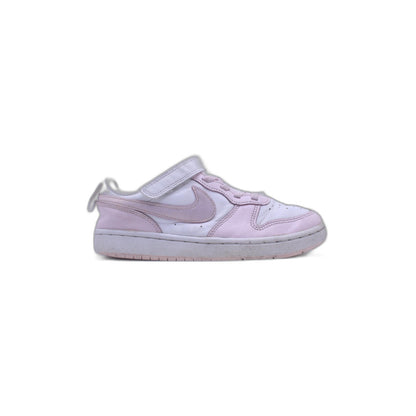 Nike Court Borough Toddler Girls White Pink Low Top Athletic Sneaker