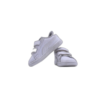 Puma Smash V2 L Repeat Ac Lace Up  Toddler Boys White Sneaker