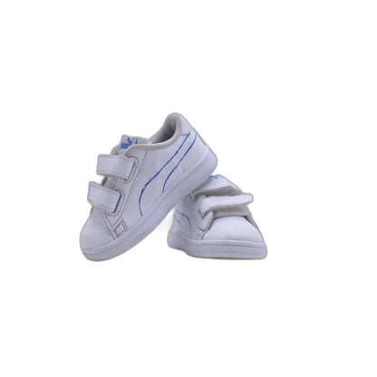 Puma Smash V2 L Repeat Ac Lace Up  Toddler Boys White Sneakers Casual Shoe