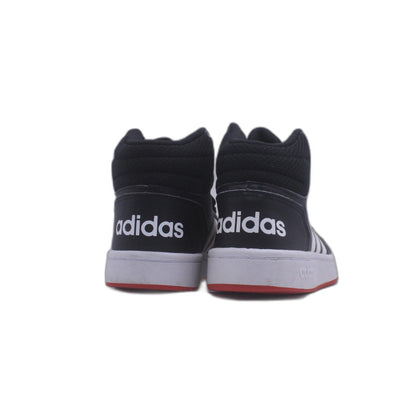 Adidas Mens Hoops 2.0 Mid Black Basketball Shoe