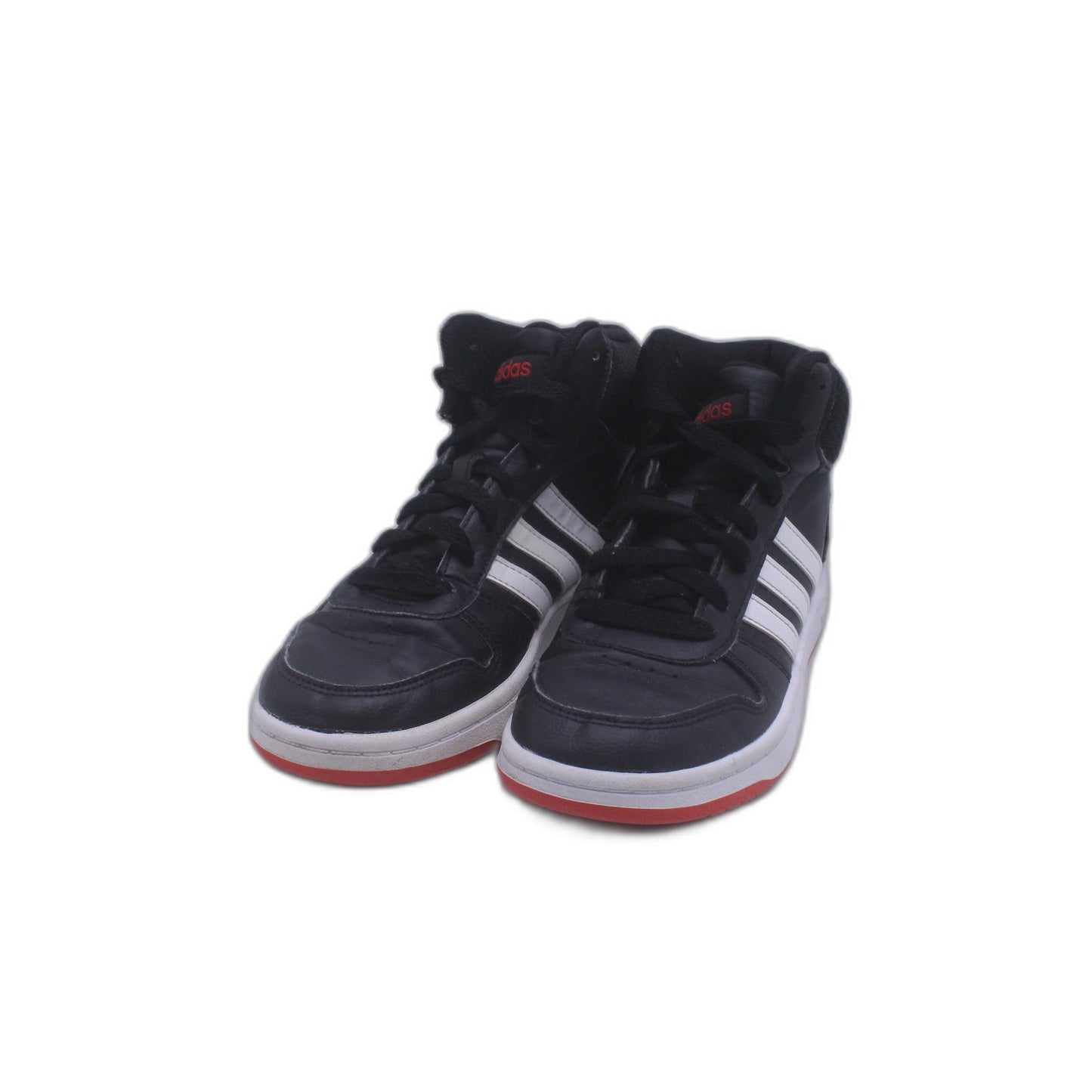 Adidas Mens Hoops 2.0 Mid Black Basketball Shoe