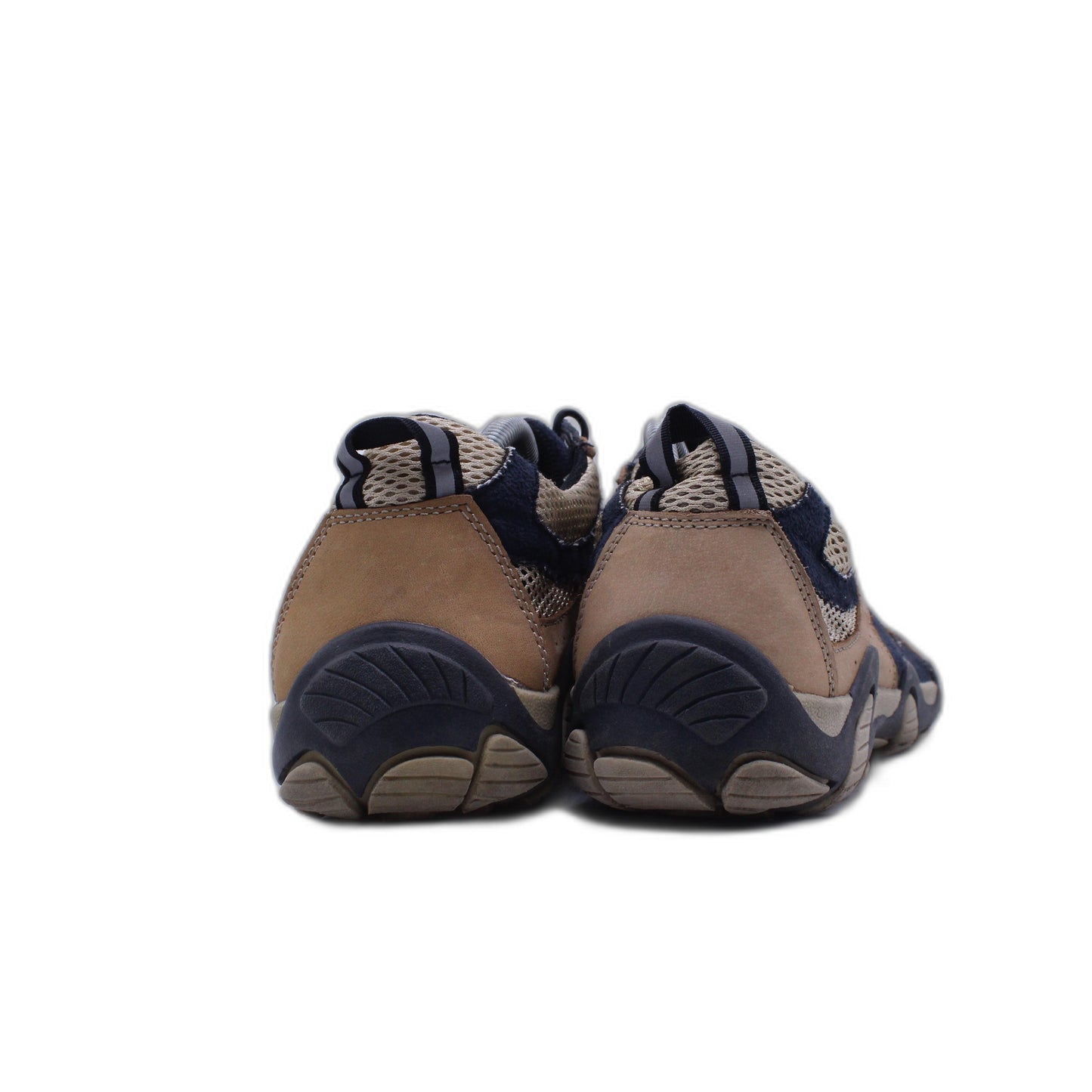 Ecco Brown Receptor Leather Mesh Drawstring Hiking Shoes