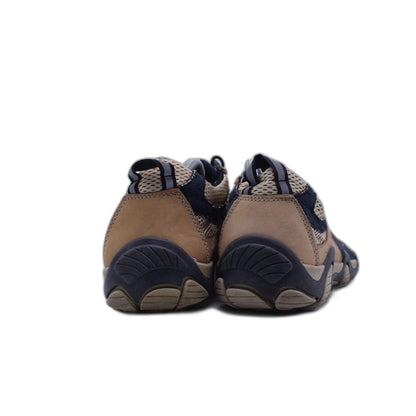 Ecco Brown Receptor Leather Mesh Drawstring Hiking Shoes