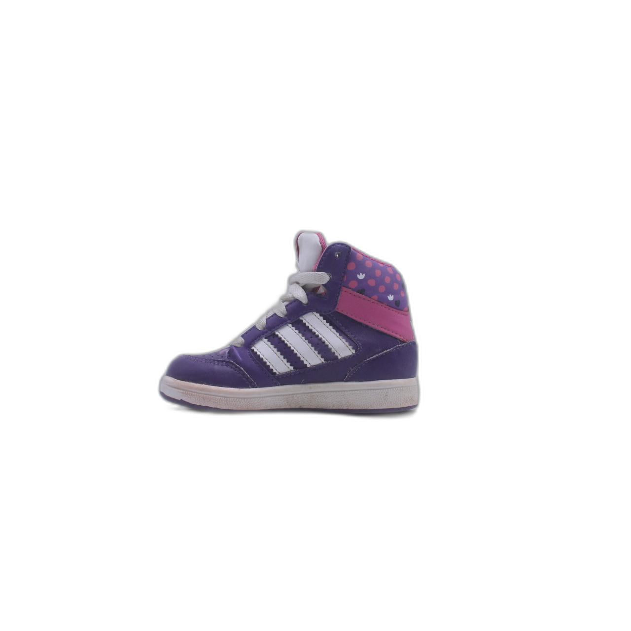 ADIDAS NEO RALEIGH PURPLE PLAID MID TOP SNEAKER