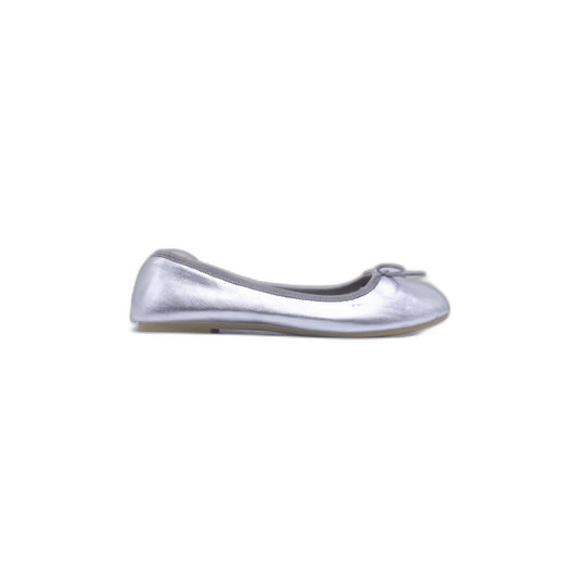 CAT & JACK girls Josie Ballet Flat, Silver