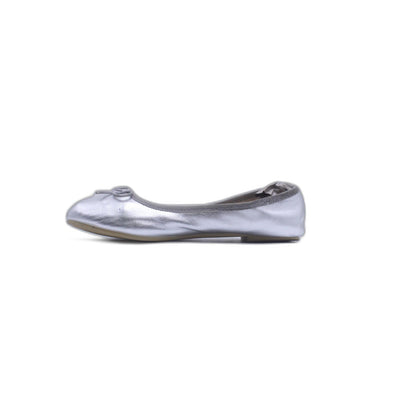 CAT & JACK girls Josie Ballet Flat, Silver