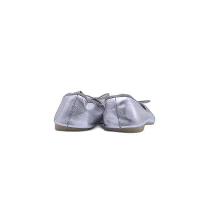 CAT & JACK girls Josie Ballet Flat, Silver