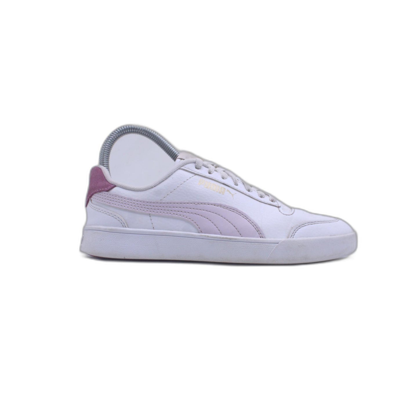 Puma Low Laces Fastened Rounded Toe Leather Sneaker