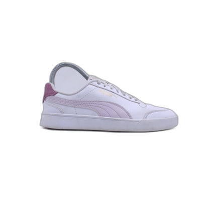 Puma Low Laces Fastened Rounded Toe Leather Sneaker