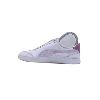 Puma Low Laces Fastened Rounded Toe Leather Sneaker