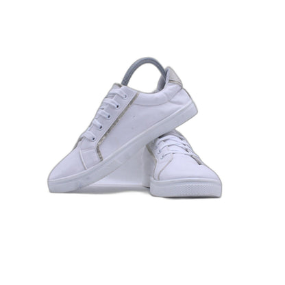 White Leather Casual Shoe