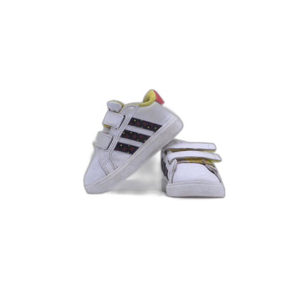 Adidas Grand Court Girls Elastic Lace Sneaker