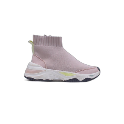 Zara Pink Contrast Lace Up Training Sneaker
