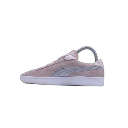 Puma Girls Pink Suede With Ribbon Lace