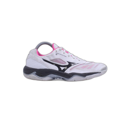 MIZUNO WAVE FANG PRO 71GA2100 50 Width 2E White Gold Badminton Men Shoes
