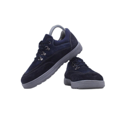 HELVESKO BlUE Suede Shoe
