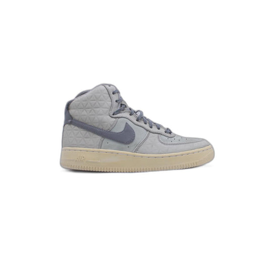 Nike Air Force 1 High Top Wolf Texture Suede Sneaker
