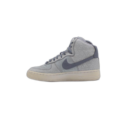 Nike Air Force 1 High Top Wolf Texture Suede Sneaker