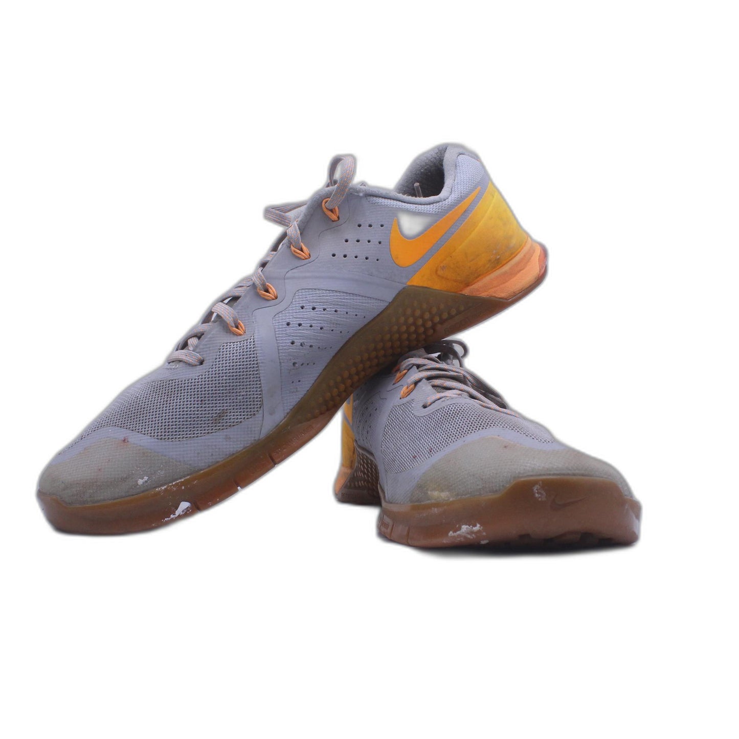 NIKE METCON 2 GRAY CITRUS ORANGE GRAY SHOES