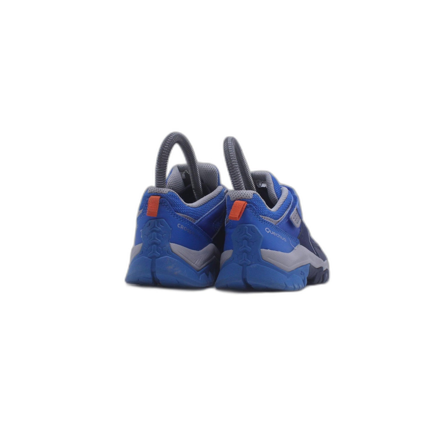 Quechua Mens White Blue Pulsar Hiking Athletic Trail Shoe