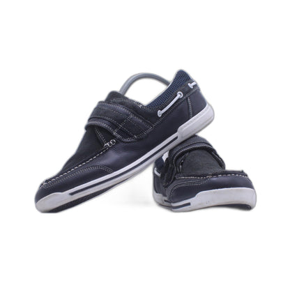 Walk X Black Leather Shoe