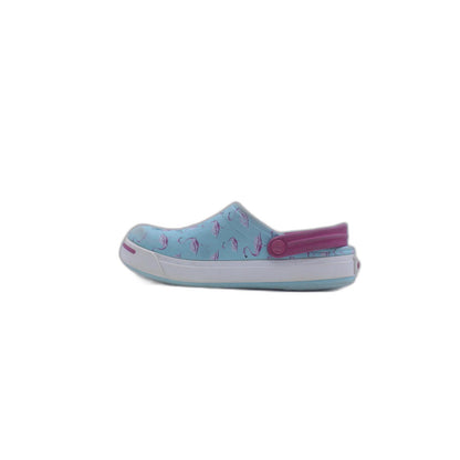 CROCS Flamingo Print Crocband Clogs Blue Lightweight Sandal