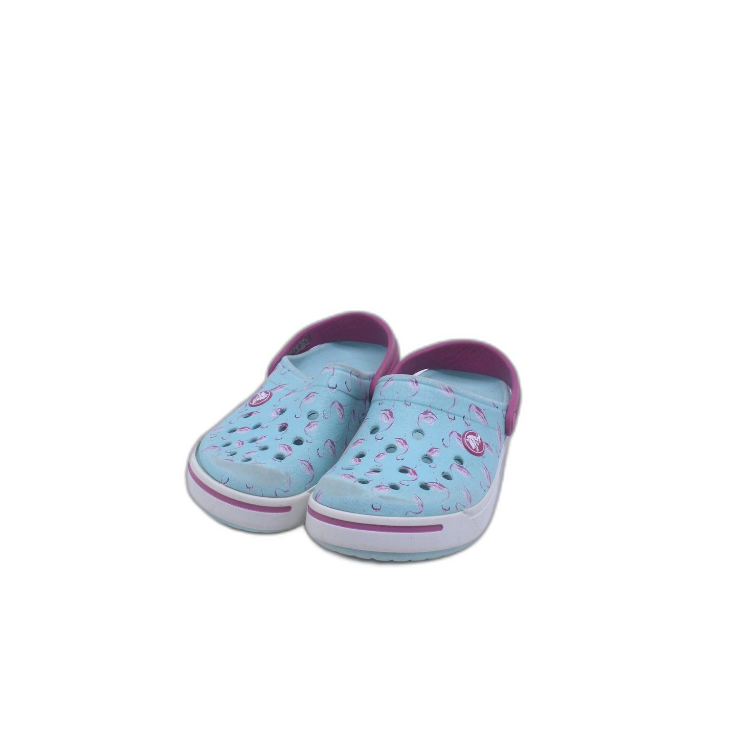 Crocs Sandals Little Kid turquoise flamingo print
