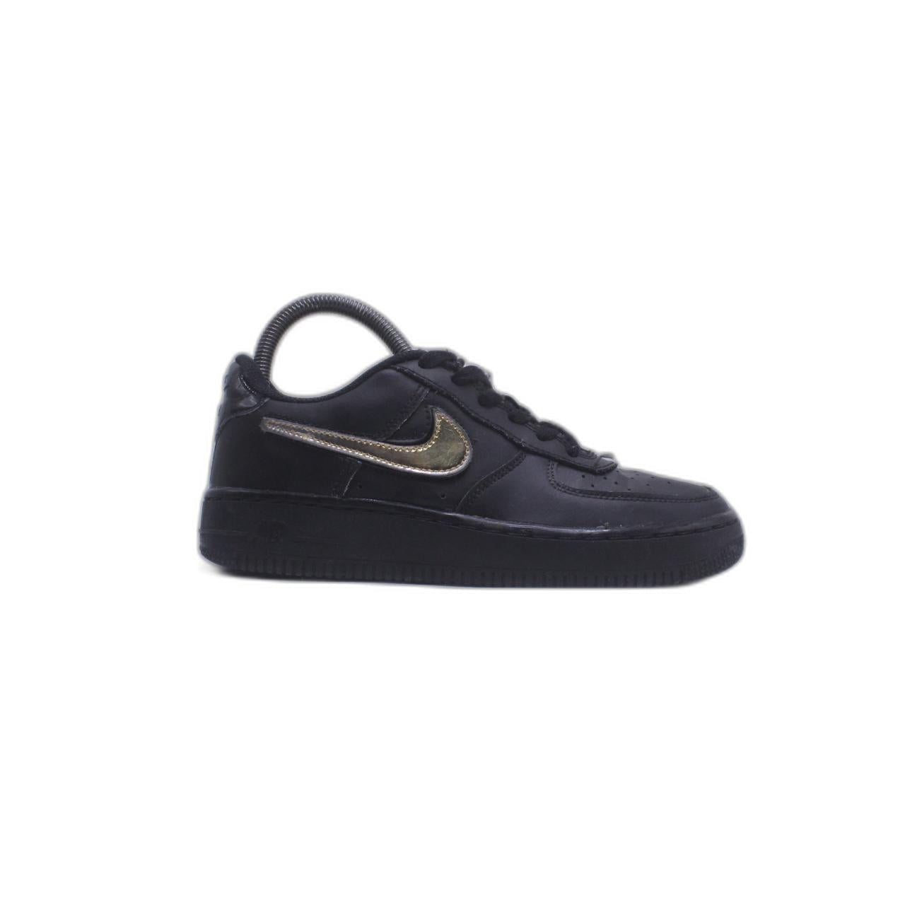 Nike Air Force 1 Low '07 LV8 3 Removable Swoosh Black/Gold Sneaker