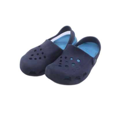 Crocs Junior Light Blue With Ankle Strap Casual Clogs