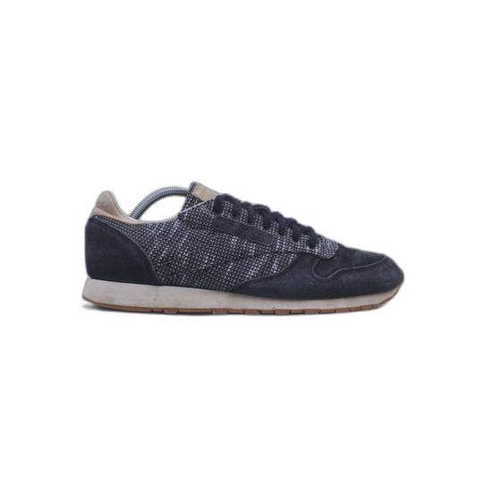 Reebok Classic Black Leather Casual Shoes Low Top Lace Up