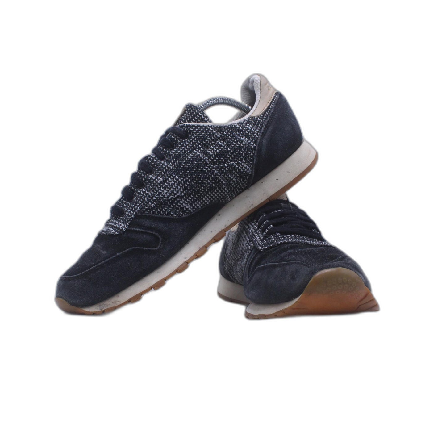 Reebok Classic Black Leather Casual Shoes Low Top Lace Up
