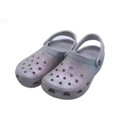 Crocs  Silver Slip on Comfy Lightweight