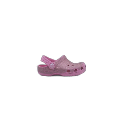 Crocs Classic Pink Glitter Clogs Slip On Shoes
