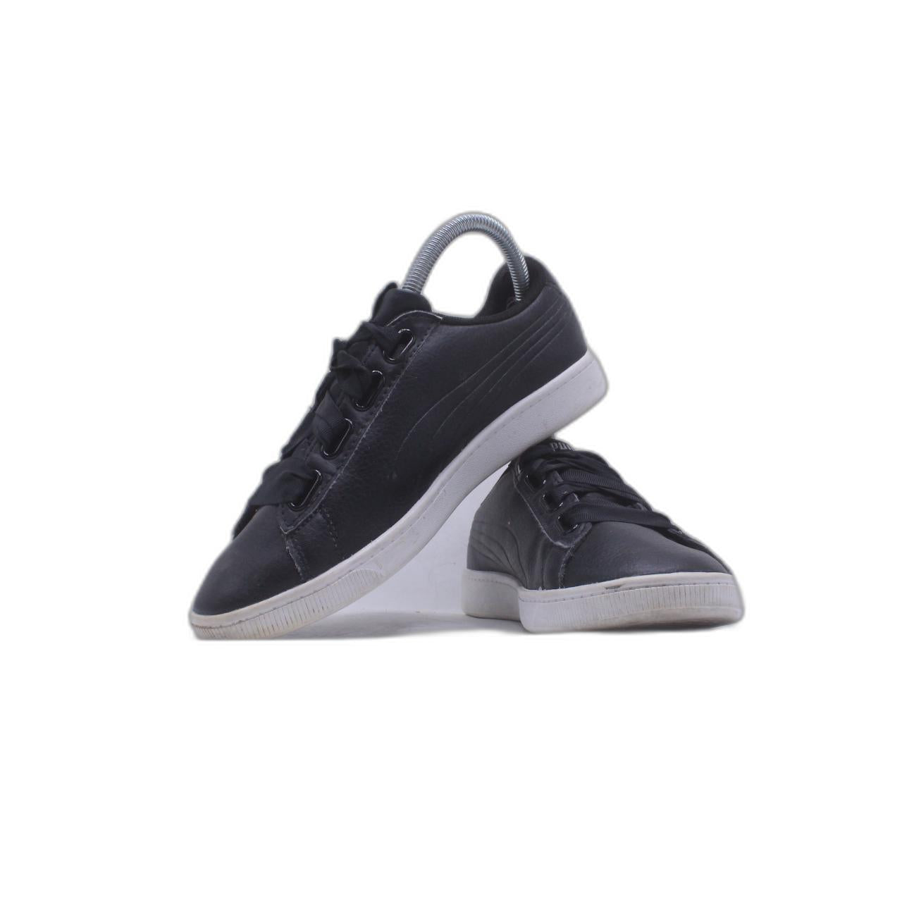 Puma Men's Suede Classic+ Black White Shoe