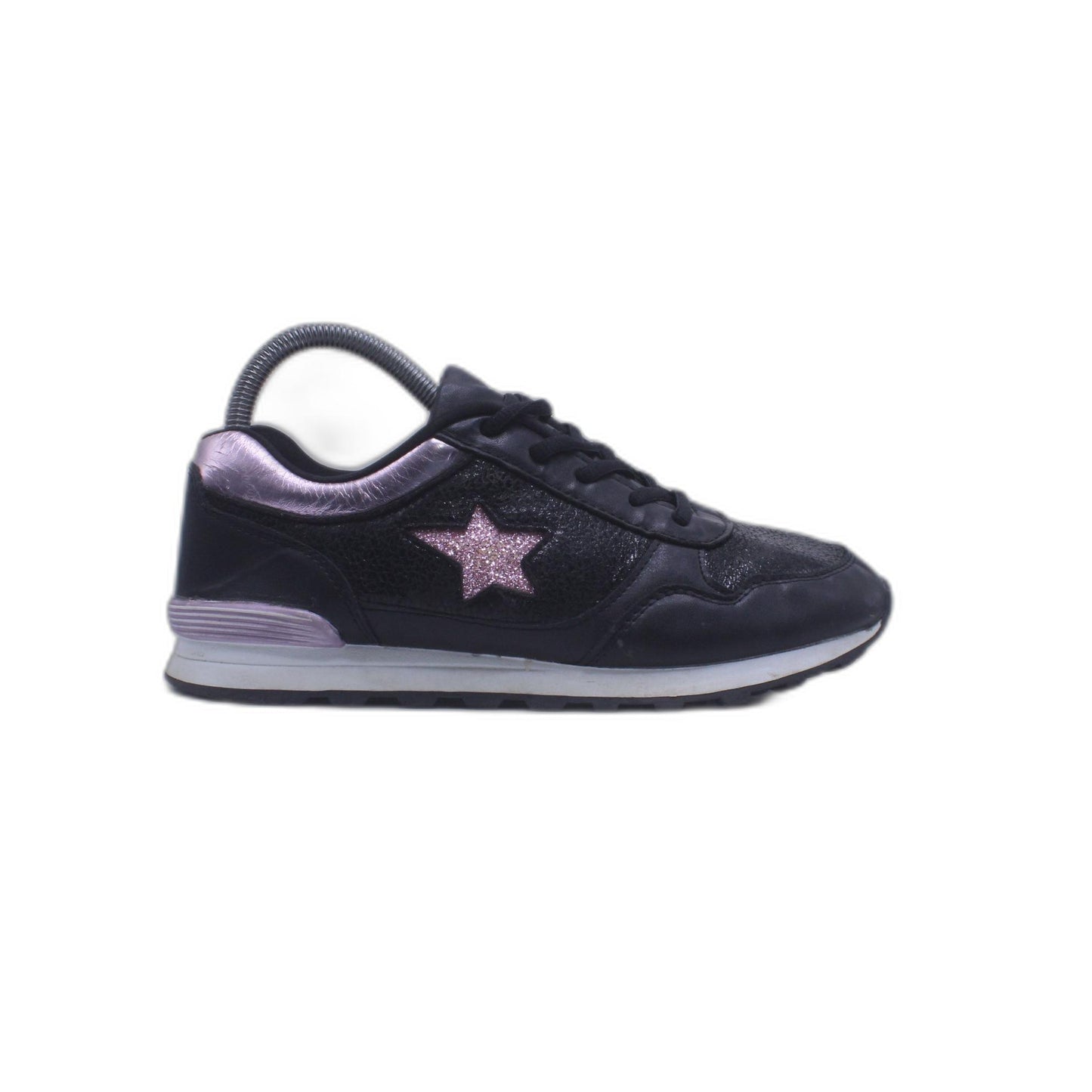 Creek Black Leather Women Shoe