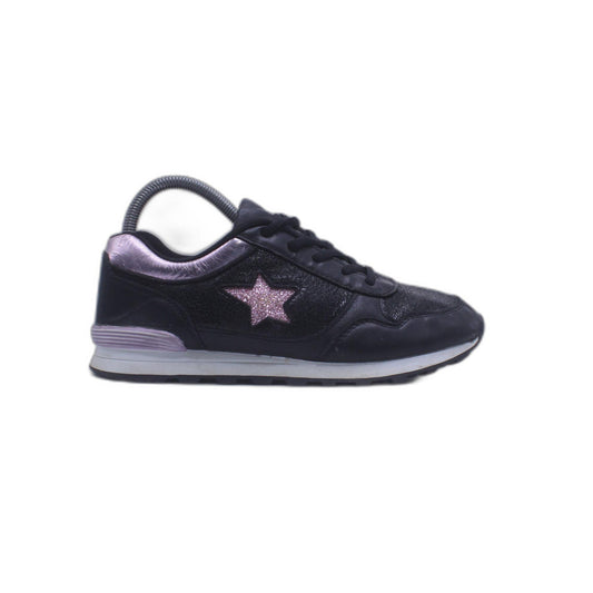 Creek Black Leather Women Shoe