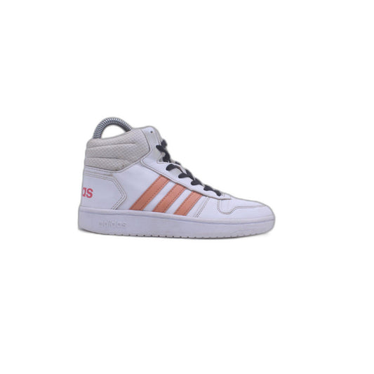Adidas Hoops Mid 2.0 Girls EE6708 High Top White Coral Pink Shoes