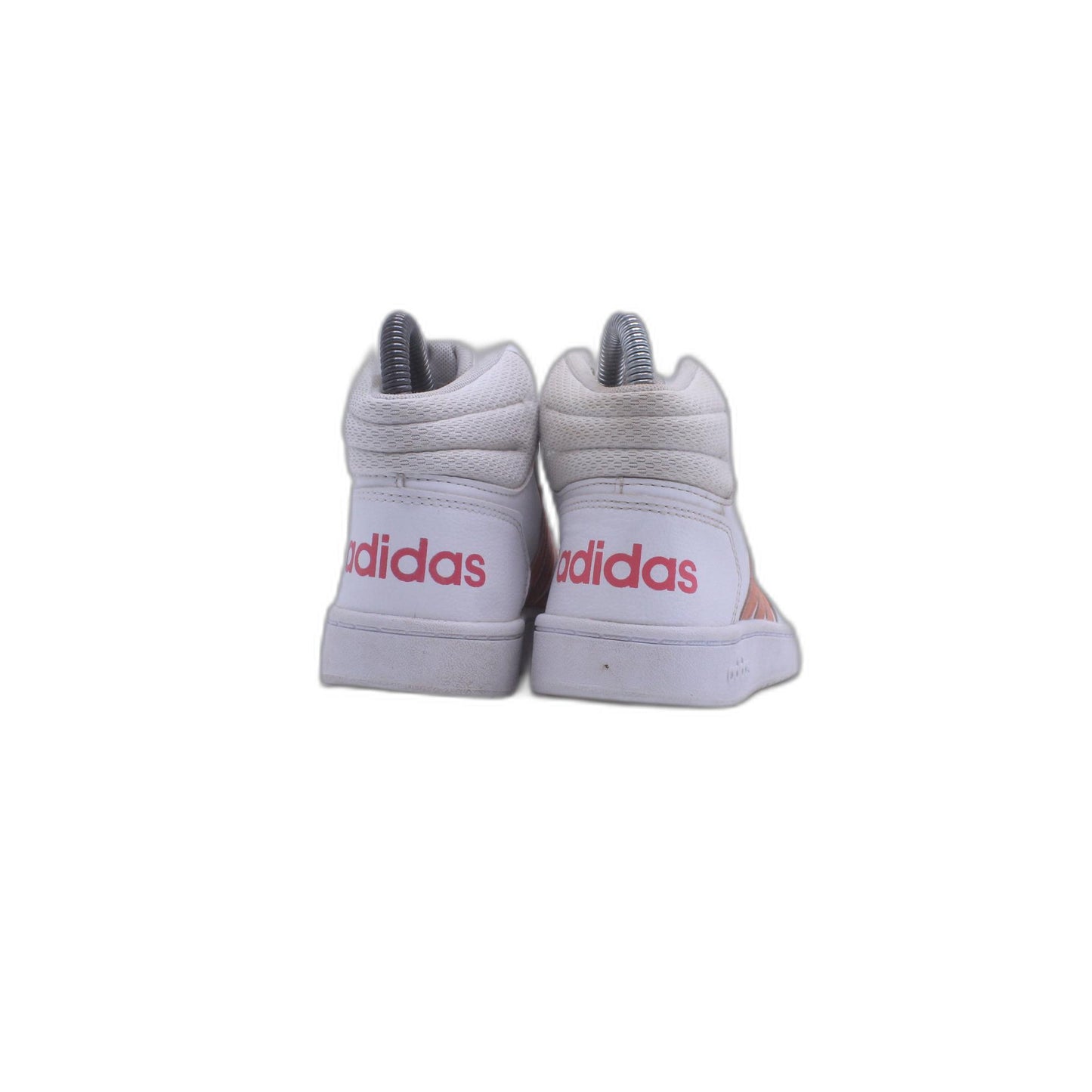 Adidas Hoops Mid 2.0 Girls EE6708 High Top White Coral Pink Shoes