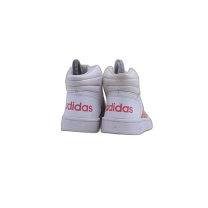 Adidas Hoops Mid 2.0 Girls EE6708 High Top White Coral Pink Shoes