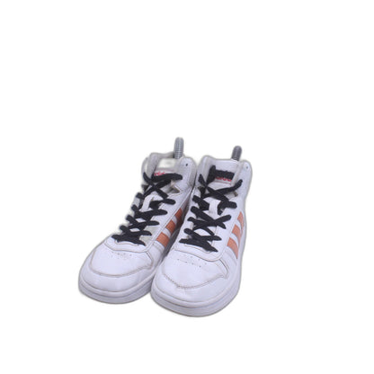 Adidas Hoops Mid 2.0 Girls EE6708 High Top White Coral Pink Shoes