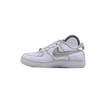 Nike Air Force 1  White Silver  SHOE