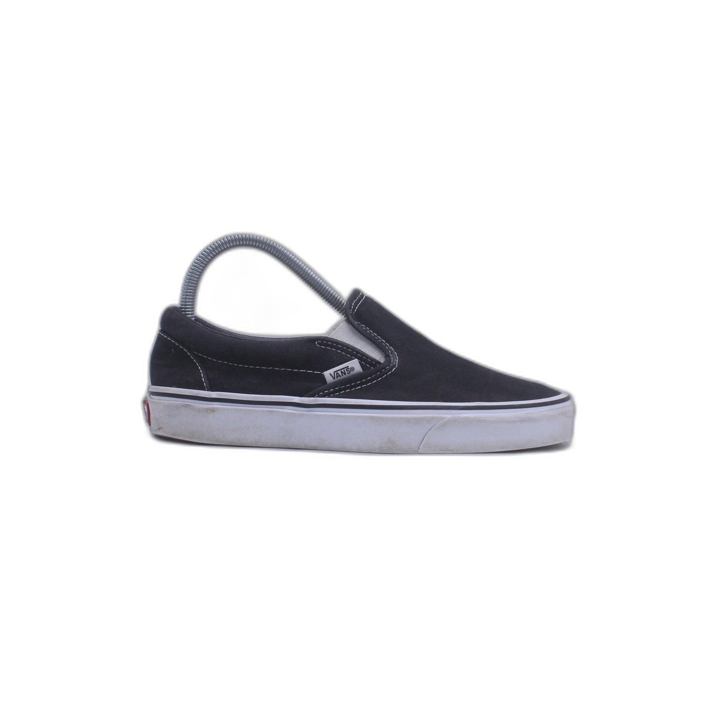 Vans Classic Slip-Ons Black White Canvas Shoes