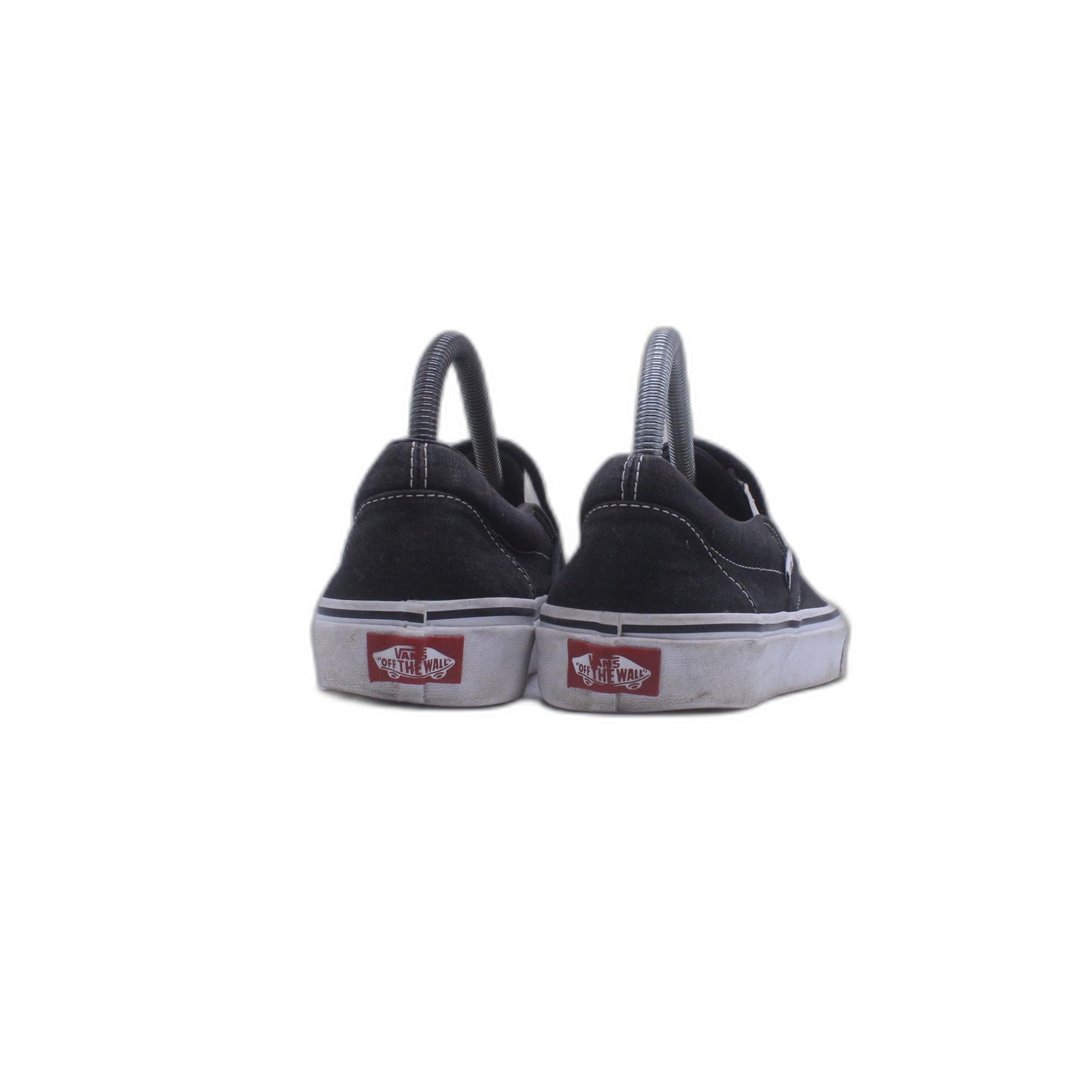 Vans Classic Slip-Ons Black White Canvas Shoes