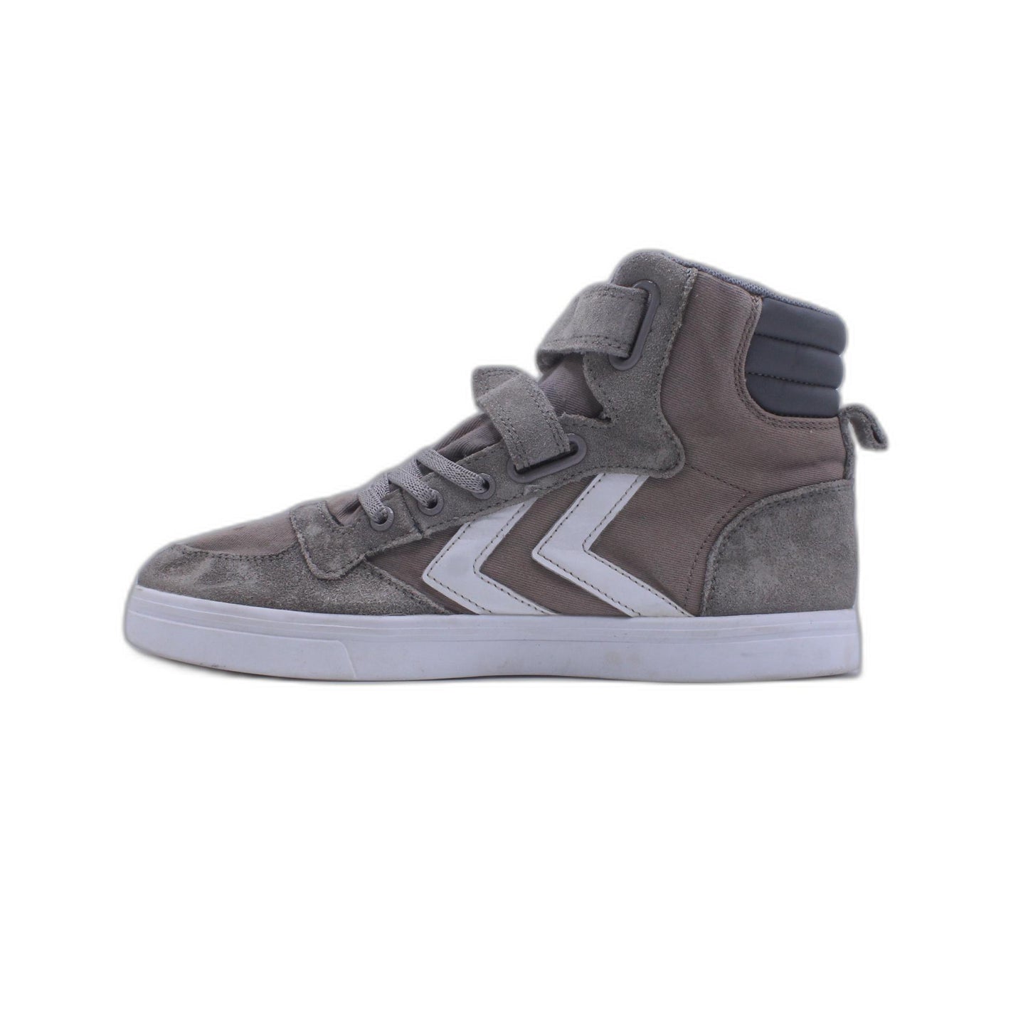 Hummel Slimmer Stadil Tonal High All Gray Indoor Sneaker Shoe