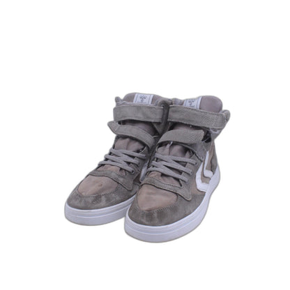 Hummel Slimmer Stadil Tonal High All Gray Indoor Sneaker Shoe