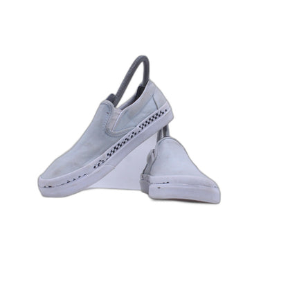Vans Slip on Shoes Color Light Blue w/ Checkerboard